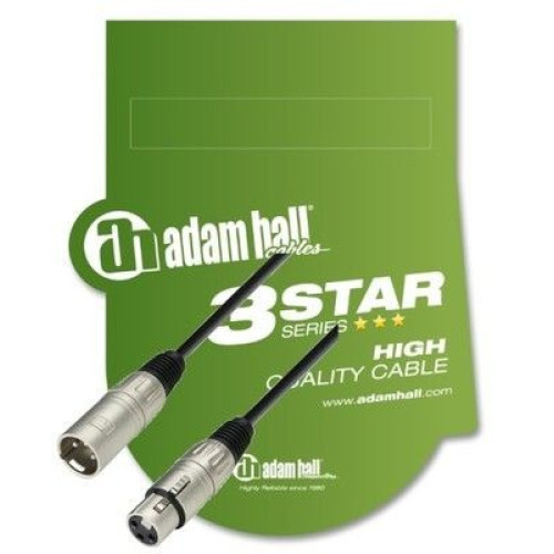 Adam Hall K3MMF0300 микрофонный кабель 3Star XLR "мама" - XLR "папа", 3 метра