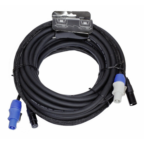 Invotone ADPC1010 кабель смежный, PowerCon in/out - XLR DMX in/out, 10 метров Invotone ADPC1010 кабель смежный, PowerCon in/out - XLR DMX in/out, 10 метров