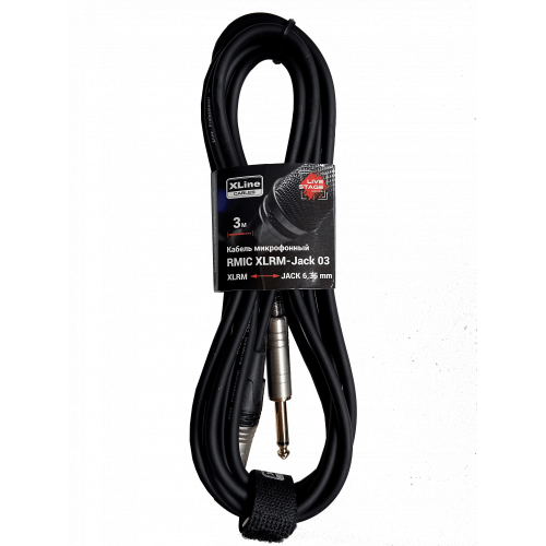 Xline Cables RMIC XLRM-Jack 03 кабель микрофонный XLR 3 pin male - JACL 6.3 mono длина 3м Xline Cables RMIC XLRM-Jack 03 кабель микрофонный XLR 3 pin male - JACL 6.3 mono длина 3м
