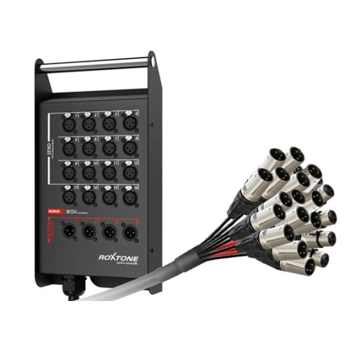 Roxtone STBN1604L25 кабель мультикор, разъёмы Roxtone + Neutrik, цвет матовый черный, 25 метров Roxtone STBN1604L25 кабель мультикор, разъёмы Roxtone + Neutrik, цвет матовый черный, 25 метров