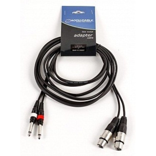 American DJ AC-2XF-2J6M/3 шнур переходник, 2 х XLRF - 2 Jack6M American DJ AC-2XF-2J6M/3 шнур переходник, 2 х XLRF - 2 Jack6M