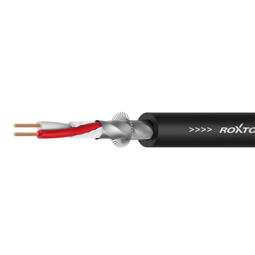 Roxtone MC022L-LSZH/100 Black микрофонный кабель, на катушке 100 метров, цвет черный Roxtone MC022L-LSZH/100 Black микрофонный кабель, на катушке 100 метров, цвет черный