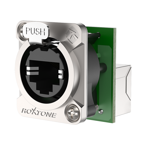 Roxtone RE8FD5R разъем RJ45 панельный, гнездо, тип-D Roxtone RE8FD5R разъем RJ45 панельный, гнездо, тип-D