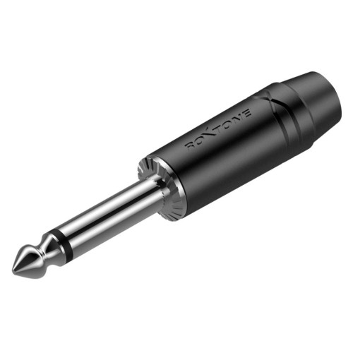 Roxtone RJ2PP-NS-BN разъем jack 1/4" моно, цвет черный Roxtone RJ2PP-NS-BN разъем jack 1/4" моно, цвет черный