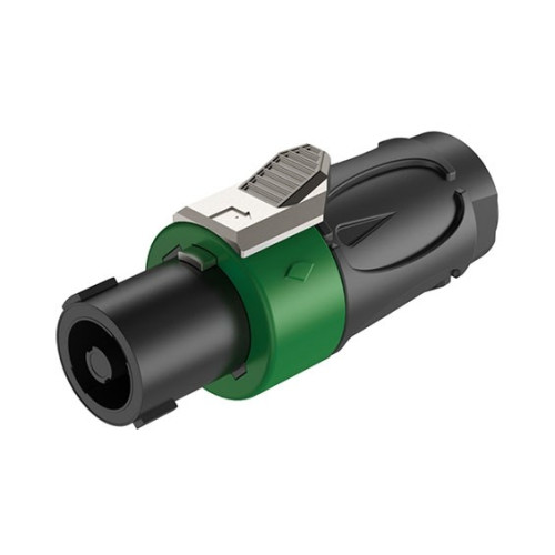 Roxtone RS4F-N-GN разъем кабельный speakon, цвет черно-зеленый Roxtone RS4F-N-GN разъем кабельный speakon, цвет черно-зеленый