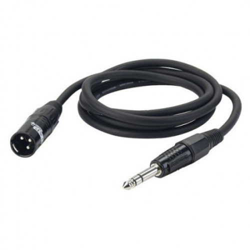 DAP Audio кабель 3 м., разъмы XLR "папа"/Jack Stereo Black DAP Audio кабель 3 м., разъмы XLR "папа"/Jack Stereo Black