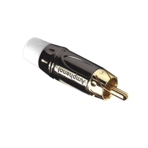 Amphenol ACPL-CYL кабельный разъем RCA, M серия, "папа", черный хром, желтый Amphenol ACPL-CYL кабельный разъем RCA, M серия, "папа", черный хром, желтый