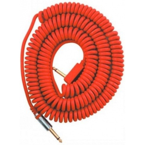 VOX Vintage Coiled Cable VCC-90RD гитарный кабель, цвет красный VOX Vintage Coiled Cable VCC-90RD гитарный кабель, цвет красный
