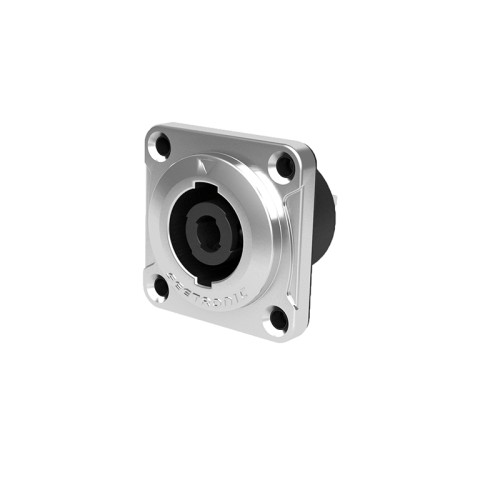 Seetronic SLDDM4 панельный разъём спикон 4-контактный гнездо, IP54, металлический корпус Seetronic SLDDM4 панельный разъём спикон 4-контактный гнездо, IP54, металлический корпус