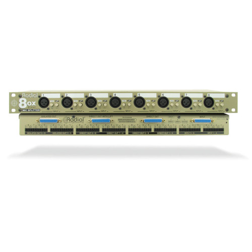 Radial 8ox-ci 8-ми канальный рэковый сплиттер 8 входов 24 выхода, вход 8 x XLR, выход 24 В-sub Radial 8ox-ci 8-ми канальный рэковый сплиттер 8 входов 24 выхода, вход 8 x XLR, выход 24 В-sub