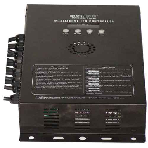 Involight LC12 LED контроллер c блоком питания для CLL100, UWLL60, DMX-512 Involight LC12 LED контроллер c блоком питания для CLL100, UWLL60, DMX-512