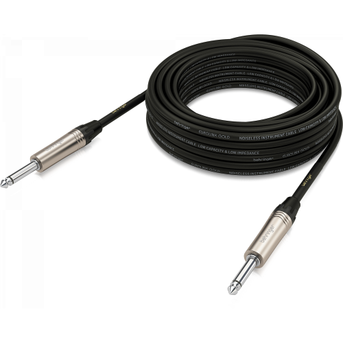 Behringer GIC-1000 инструментальный кабель джек моно 6.3мм/джек моно 6.3мм, 10.0 м, 1 x 0.22 mm², черный Behringer GIC-1000 инструментальный кабель джек моно 6.3мм/джек моно 6.3мм, 10.0 м, 1 x 0.22 mm², черный