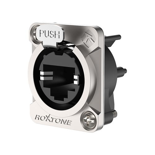 Roxtone RE8FD5V разъем RJ45 панельный, гнездо, тип-D Roxtone RE8FD5V разъем RJ45 панельный, гнездо, тип-D