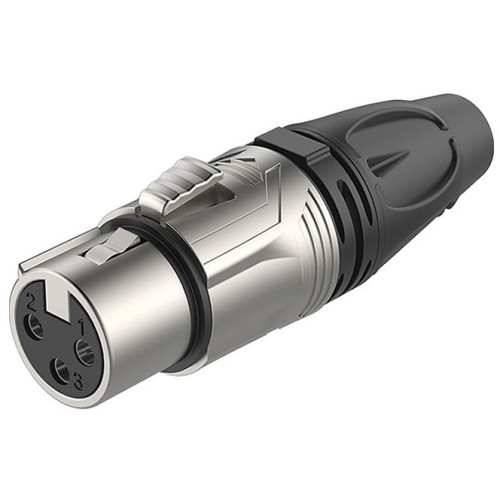 Roxtone RX3F-NS разъем cannon кабельный "мама" 3-х контактный, цвет серебро Roxtone RX3F-NS разъем cannon кабельный "мама" 3-х контактный, цвет серебро