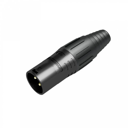 Seetronic SCSM3-BG кабельный разъем XLR 3-контакта "папа", чёрный, позолоченные контакты Seetronic SCSM3-BG кабельный разъем XLR 3-контакта "папа", чёрный, позолоченные контакты