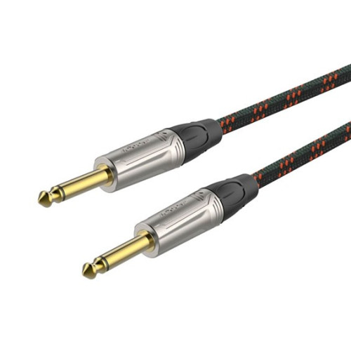 Roxtone TGJJ300-7/5 кабель инструментальный, черно-красный, 5 метров Roxtone TGJJ300-7/5 кабель инструментальный, черно-красный, 5 метров