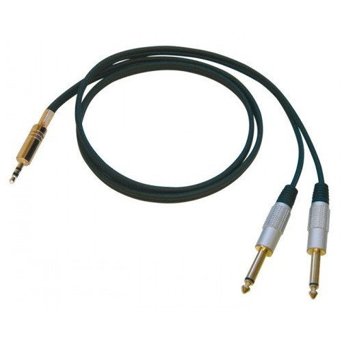 Bespeco RCX200 кабель готовый инструментальный, 3.5 мм Jack-S - 2 x 6.3 мм Jack-M, 2 метра Bespeco RCX200 кабель готовый инструментальный, 3.5 мм Jack-S - 2 x 6.3 мм Jack-M, 2 метра