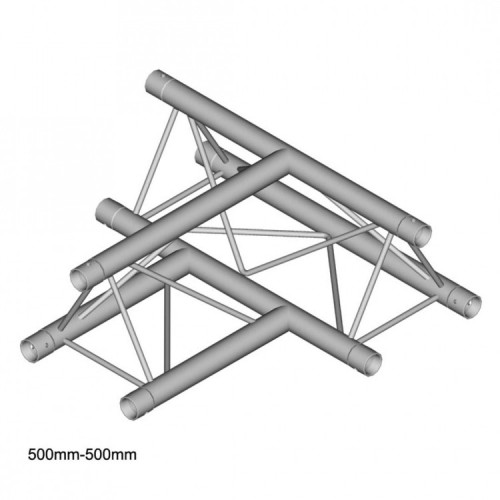 Dura Truss DT 23 T36-H узел стыковочный 3-х лучевой, 90 градусов, сечение 220 х 220 мм, длина сторон 500 мм Dura Truss DT 23 T36-H узел стыковочный 3-х лучевой, 90 градусов, сечение 220 х 220 мм, длина сторон 500 мм