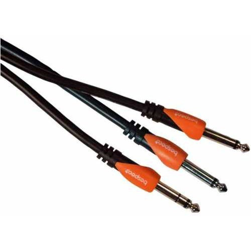 Bespeco SLYS2J300 кабель серии "Silos", Jack stereo 6.3 мм - 2 x Jack mono 6.3 мм, длина 3 метра Bespeco SLYS2J300 кабель серии "Silos", Jack stereo 6.3 мм - 2 x Jack mono 6.3 мм, длина 3 метра