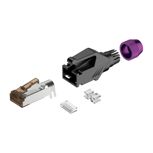 Roxtone RJ45C5E-PH-PL Ethernet разъем RJ45(часть A) CAT5e, 150 МГц, цвет пурпурный Roxtone RJ45C5E-PH-PL Ethernet разъем RJ45(часть A) CAT5e, 150 МГц, цвет пурпурный