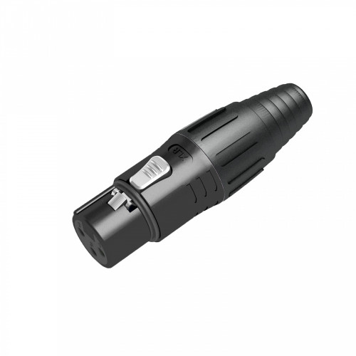 Seetronic SCSF3-BG кабельный разъем XLR 3-контакта "папа", чёрный, позолоченные контакты Seetronic SCSF3-BG кабельный разъем XLR 3-контакта "папа", чёрный, позолоченные контакты