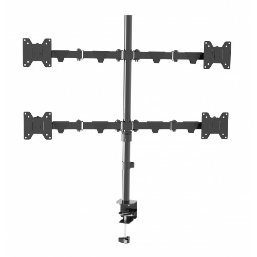 Wize WDM4-26 настольное крепление для четырех мониторов 14"-26", цвет черный Wize WDM4-26 настольное крепление для четырех мониторов 14"-26", цвет черный