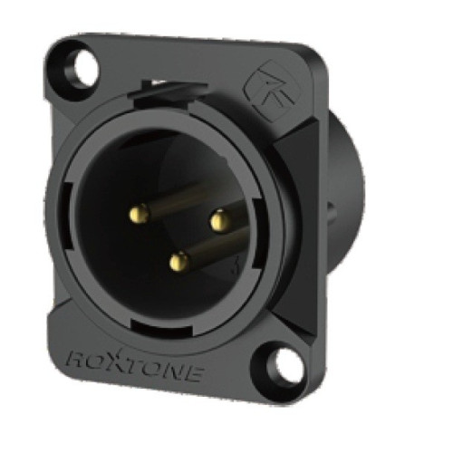 Roxtone RX3MD-BT разъем cannon (XLR) панельный, цвет черный Roxtone RX3MD-BT разъем cannon (XLR) панельный, цвет черный