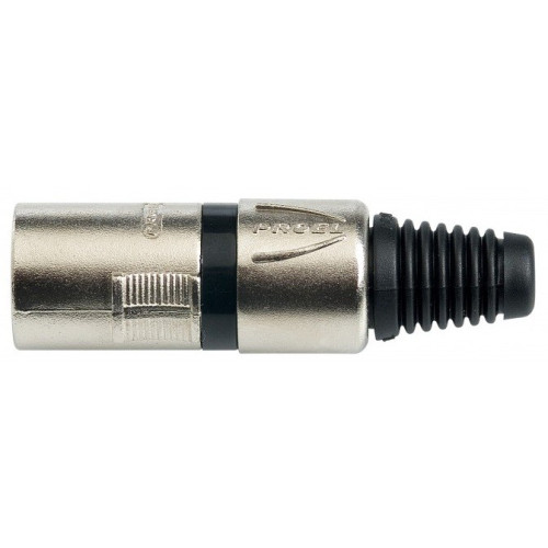 Proel XLR3MVPROBK разъем "XLR - папа", черное кольцо-маркер Proel XLR3MVPROBK разъем "XLR - папа", черное кольцо-маркер