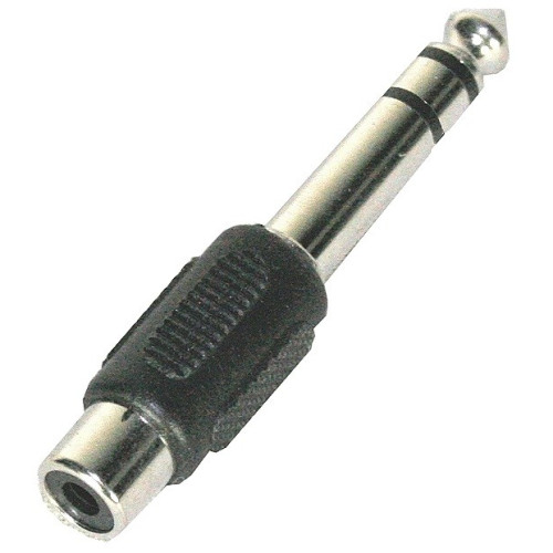 Invotone AD210S переходник RCA "мама" <> 6.35 мм стерео джек "папа" Invotone AD210S переходник RCA "мама" <> 6.35 мм стерео джек "папа"