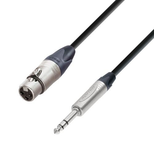 Adam Hall K5BFV1000 микрофонный кабель XLR"мама"-Jack stereo, 10 метров Adam Hall K5BFV1000 микрофонный кабель XLR"мама"-Jack stereo, 10 метров