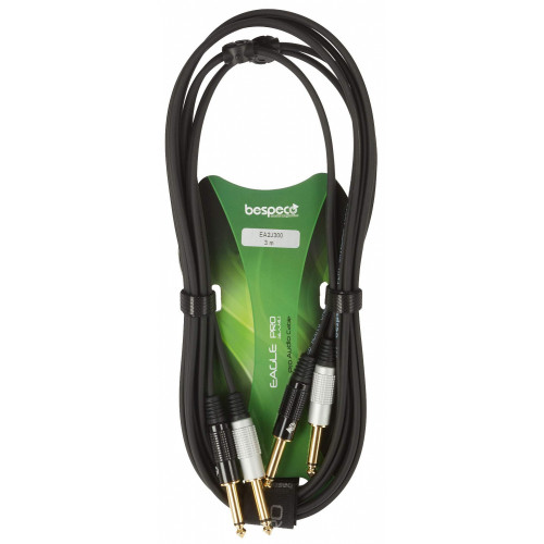 Bespeco EA2J300 кабель межблочный 2Jack-2Jack, длина 3 метра Bespeco EA2J300 кабель межблочный 2Jack-2Jack, длина 3 метра