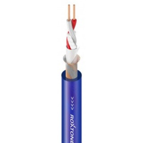 Roxtone MC010/100 Blue симметричный микрофонный кабель из бескислородной меди, 100 метров на картонной катушке Roxtone MC010/100 Blue симметричный микрофонный кабель из бескислородной меди, 100 метров на картонной катушке