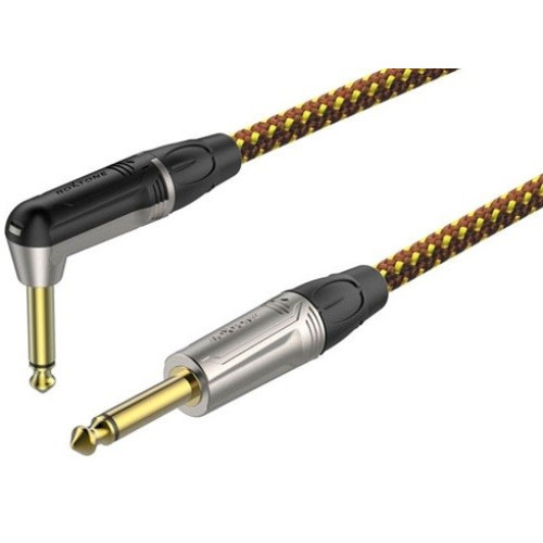 Roxtone TGJJ310-11/3 кабель инструментальный, желто-коричневый, длинна 3 метра Roxtone TGJJ310-11/3 кабель инструментальный, желто-коричневый, длинна 3 метра