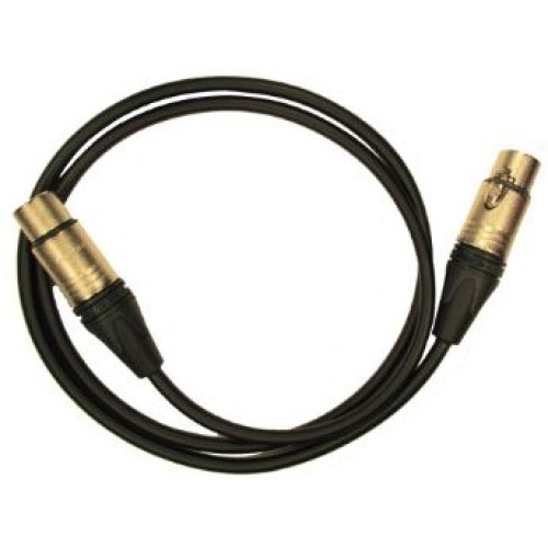 GS-Pro XLR3F-XLR3M (black) 1 метр кабель микрофонный, цвет черный GS-Pro XLR3F-XLR3M (black) 1 метр кабель микрофонный, цвет черный