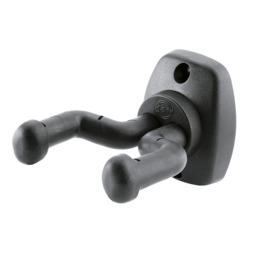 K&M 16250-000-55 держатель для гитары настенный, короткий
