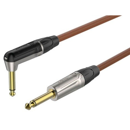 Roxtone TGJJ110-TBN/1 кабель инструментальный, коричневый, 1 метр Roxtone TGJJ110-TBN/1 кабель инструментальный, коричневый, 1 метр