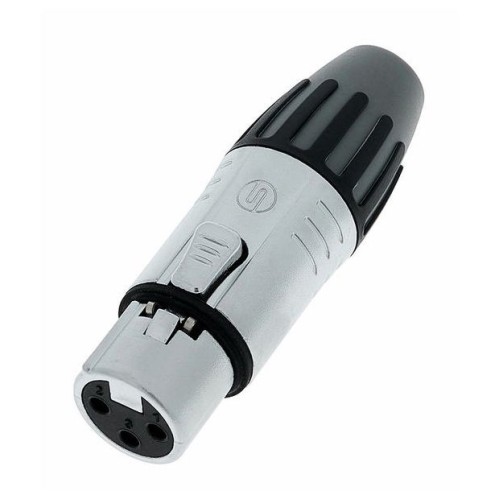 Roxtone SCMF3 разъем cannon кабельный, "мама" 3-х контактный, цвет серебристый Roxtone SCMF3 разъем cannon кабельный, "мама" 3-х контактный, цвет серебристый