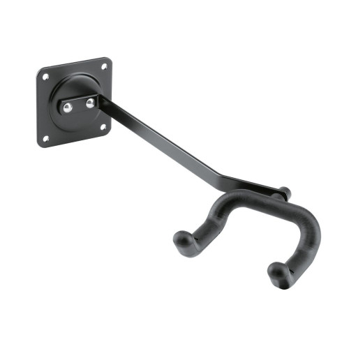 K&M 16235-000-55 держатель для гитары настенный для подвеса гитары боком