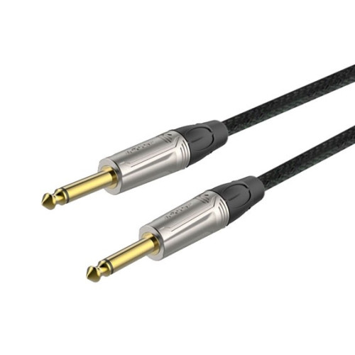 Roxtone TGJJ300-28/5 кабель инструментальный, черный, 5 метров Roxtone TGJJ300-28/5 кабель инструментальный, черный, 5 метров