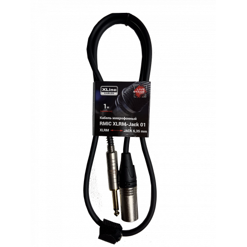 Xline Cables RMIC XLRM-Jack 01 кабель микрофонный XLR 3 pin male - JACL 6.3 mono длина 1м Xline Cables RMIC XLRM-Jack 01 кабель микрофонный XLR 3 pin male - JACL 6.3 mono длина 1м