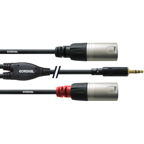 Cordial CFY 1.5 WMM-Long кабель Y-адаптер джек стерео 3.5 мм / 2 x XLR "папа", 1.5 метра, черный Cordial CFY 1.5 WMM-Long кабель Y-адаптер джек стерео 3.5 мм / 2 x XLR "папа", 1.5 метра, черный