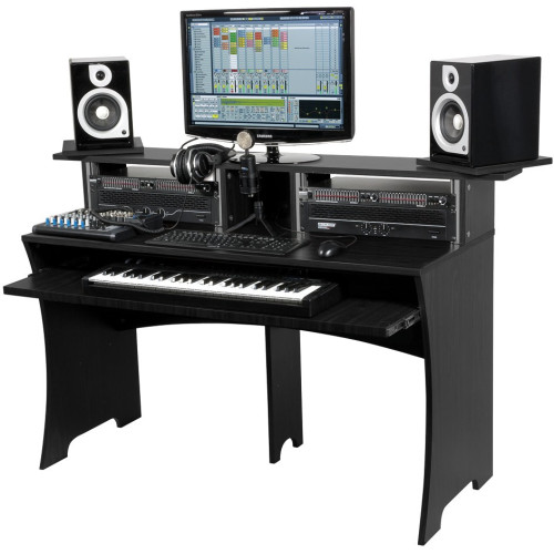 Glorious Workbench black стол аранжировщика, 2 рэковые стойки х 4U, цвет чёрный Glorious Workbench black стол аранжировщика, 2 рэковые стойки х 4U, цвет чёрный