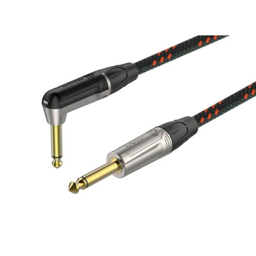 Roxtone TGJJ310-7/3 кабель инструментальный, черно-красный, 3 метра Roxtone TGJJ310-7/3 кабель инструментальный, черно-красный, 3 метра
