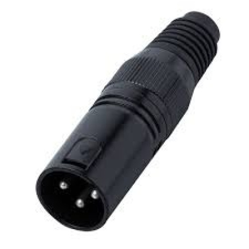 Bespeco XLR3MXN разъем XLR-"папа" кабельный никель 3pin, черный Bespeco XLR3MXN разъем XLR-"папа" кабельный никель 3pin, черный