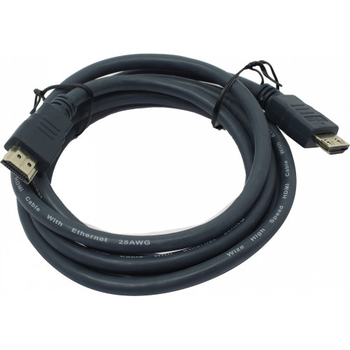 Wize CP-HM-HM-1.8M кабель HDMI , 1.8 м, v.2.0, K-Lock, soft cable, 19M/19M, позол.разъемы, экран, темно-серый, пакет Wize CP-HM-HM-1.8M кабель HDMI , 1.8 м, v.2.0, K-Lock, soft cable, 19M/19M, позол.разъемы, экран, темно-серый, пакет