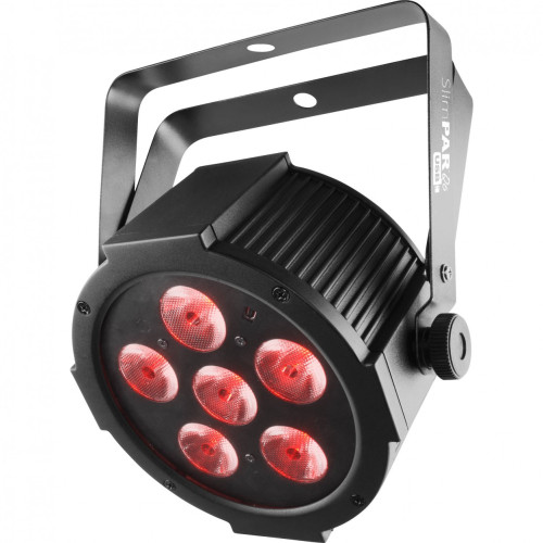 Chauvet-DJ SlimPAR Q6 USB светодиодный прожектор направленного света LED PAR 6x4Вт RGBA c DMX, D-Fi и ИК управлением Chauvet-DJ SlimPAR Q6 USB светодиодный прожектор направленного света LED PAR 6x4Вт RGBA c DMX, D-Fi и ИК управлением