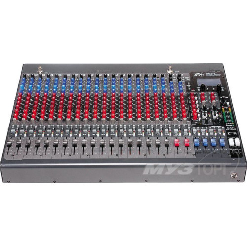 Peavey 24FX микшерный пульт, 20 микрофонных входов XLR, 2 стерео канала, двойной процессор эффектов, два USB порта, 3-полосный эквалайзер с регулируемой серединой, обрезные НЧ-фильтры, фантомное питание 48 В, 6 AUX посылов, 4 подгруппы Peavey 24FX микшерный пульт, 20 микрофонных входов XLR, 2 стерео канала, двойной процессор эффектов, два USB порта, 3-полосный эквалайзер с регулируемой серединой, обрезные НЧ-фильтры, фантомное питание 48 В, 6 AUX посылов, 4 подгруппы