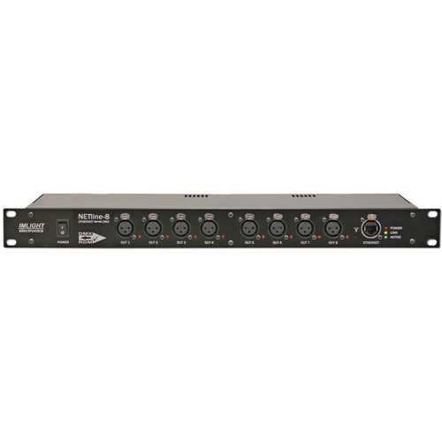Imlight NETLine-8 блок преобразования сигнала ARTNET в DMX-512 Imlight NETLine-8 блок преобразования сигнала ARTNET в DMX-512