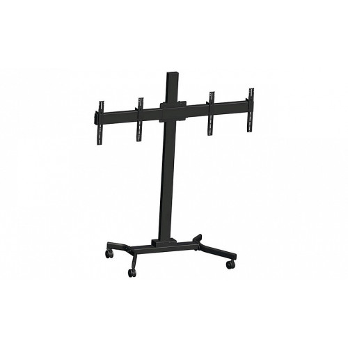 Wize Pro M263VC мобильная стойка 2х1 для видеоконференций для дисплеев 32”– 46”, Max VESA 400х400, высота 183 см,вертик. регулировка, полки, кабельный канал, наклон +15/-5°, поворот +/-6°, до 68кг(общ), черн. (5 мест) Wize Pro M263VC мобильная стойка 2х1 для видеоконференций для дисплеев 32”– 46”, Max VESA 400х400, высота 183 см,вертик. регулировка, полки, кабельный канал, наклон +15/-5°, поворот +/-6°, до 68кг(общ), черн. (5 мест)