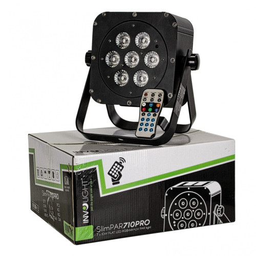 Involight SlimPAR 710Pro светодиодный RGBWA+UV прожектор, 7 LED по 10 Вт Involight SlimPAR 710Pro светодиодный RGBWA+UV прожектор, 7 LED по 10 Вт
